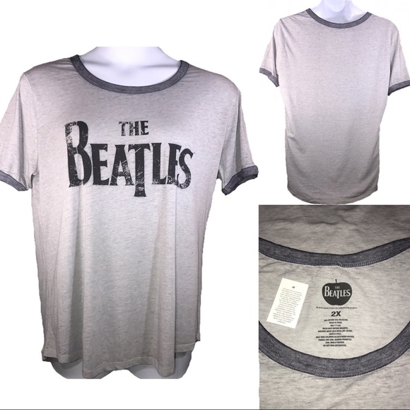 The Beatles Tops - Beatles Band Tee Plus SZ 2X Gray T-Shirt Shirt Top
